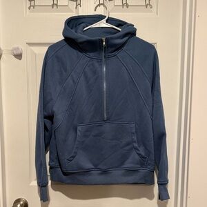 Women's Blue Half-Zip Sweater